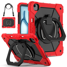 A-One Brand - iPad Air 13(2025/2024) Skal Kickstand - Röd/Svart
