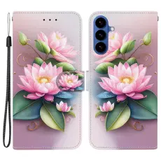 OEM - Samsung Galaxy S26 / S26 Pro Pl&aring;nboksfodral M&ouml;nstertryck Konstl&auml;der - Lotus