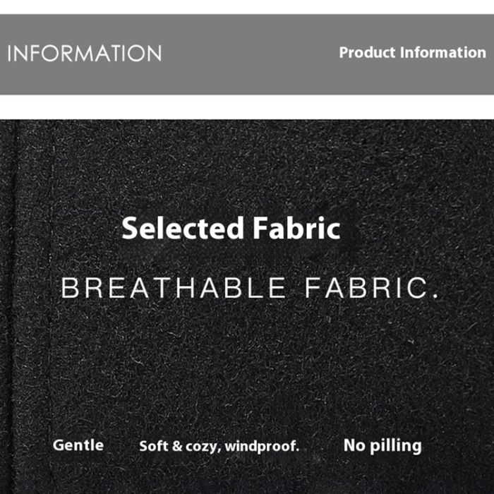 A-One Brand - Herr Basebollkeps Hörselskydd Ull - Svart