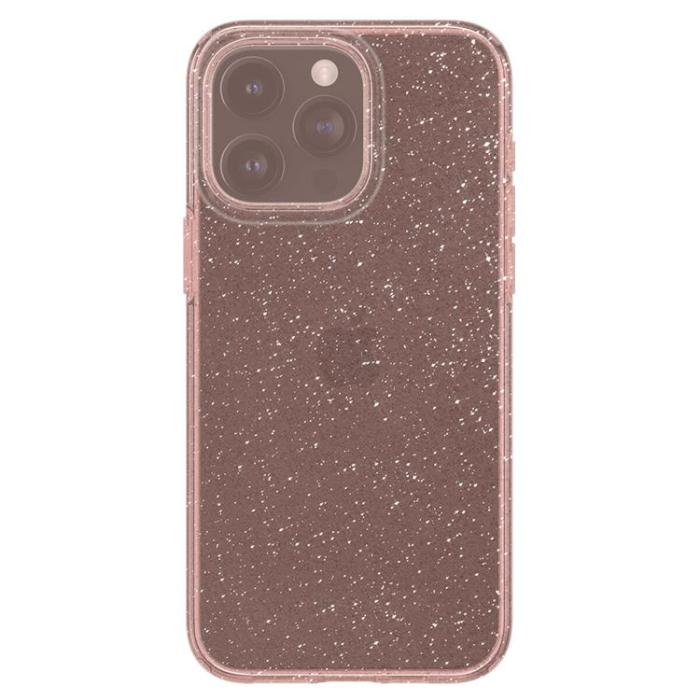 Spigen - Spigen iPhone 15 Pro Mobilskal Liquid Crystal - Rosa