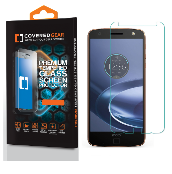 UTGATT5 - CoveredGear härdat glas skärmskydd till Motorola Moto Z