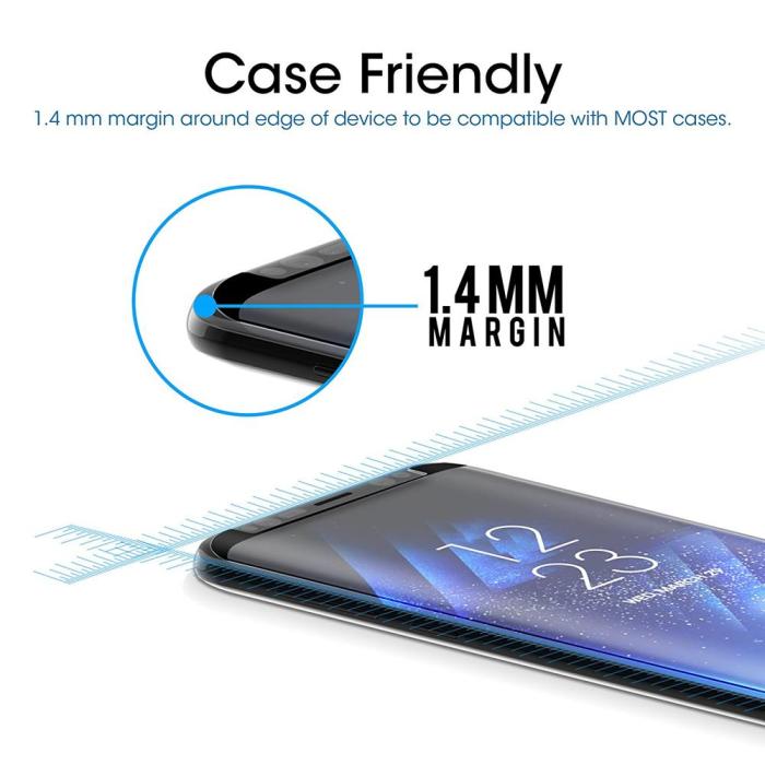 UTGATT5 - CoveredGear Edge to Edge härdat glas till Samsung Galaxy S8 - Svart