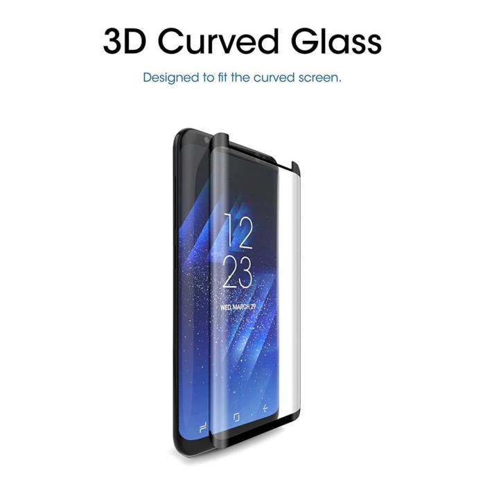 UTGATT5 - CoveredGear Edge to Edge härdat glas till Samsung Galaxy S8 - Svart