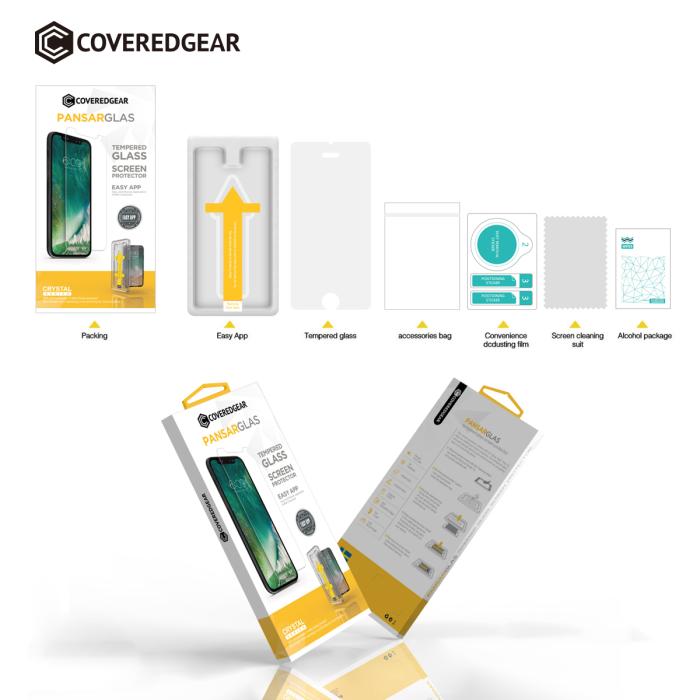 UTGATT1 - CoveredGear Easy App härdat glas skärmskydd till iPhone 5/5S/SE