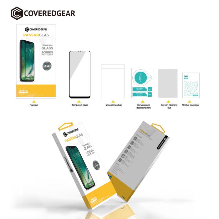 UTGATT1 - CoveredGear härdat glas skärmskydd till Samsung Galaxy A40 - Svart