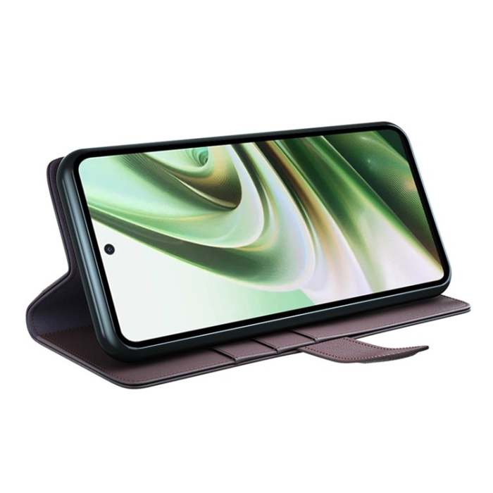 A-One Brand - OnePlus Nord CE 3 Lite 5G Plånboksfodral Äkta Läder - Brun