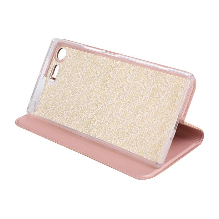 UTGATT5 - Plånboksfodral Sony Xperia XZ Premium - Rose Gold