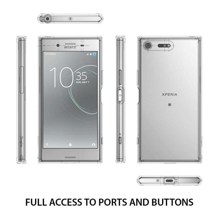 UTGATT4 - Ringke Fusion Skal till Sony Xperia XZ Premium - Rose Gold