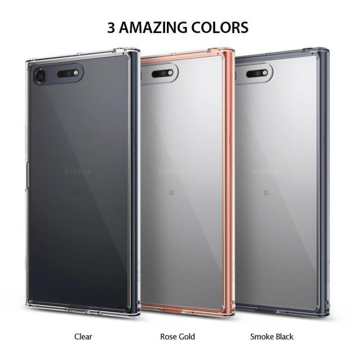 UTGATT4 - Ringke Fusion Skal till Sony Xperia XZ Premium - Rose Gold