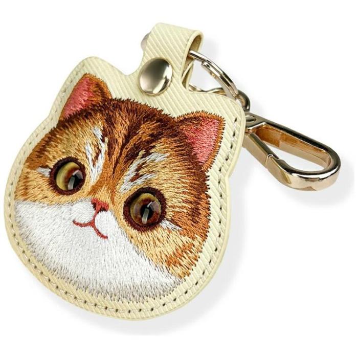 NIMMY - Nimmy AirTag Skal Big Eyed Pet 2.0 Cat - Khaki
