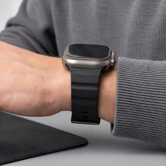 Tech-Protect - Tech-Protect Armband För Apple Watch (44/45/46/49mm) Motion - Svart
