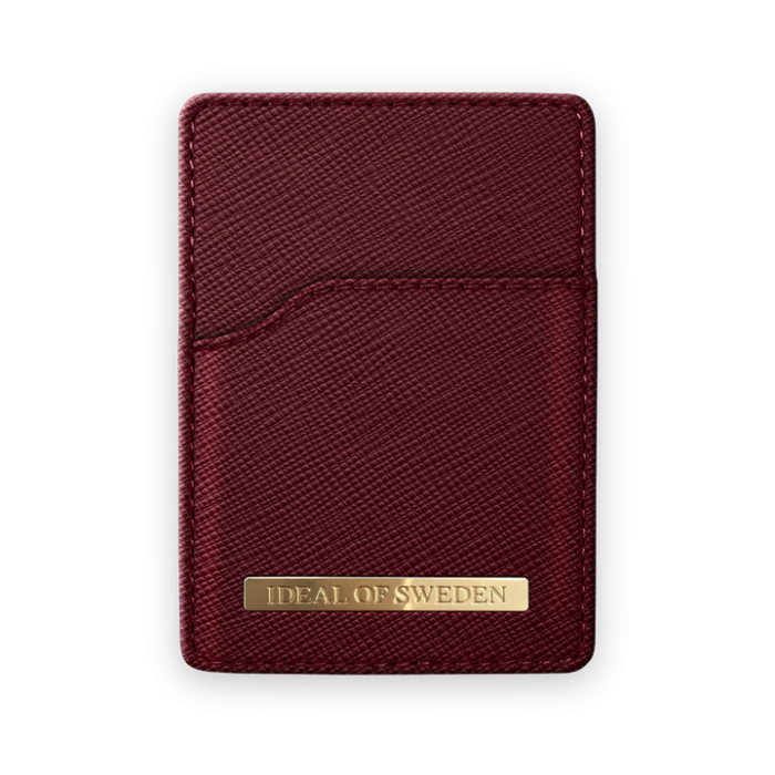 UTGATT4 - iDeal of Sweden Saffiano Magnetisk Korthållare - Burgundy
