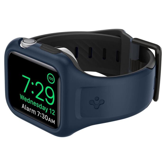 UTGATT1 - Spigen - Liquid Air Pro Apple Watch 4/5/6/Se (44mm) - Blå