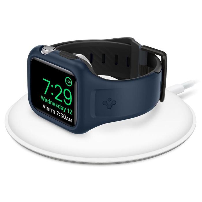 UTGATT1 - Spigen - Liquid Air Pro Apple Watch 4/5/6/Se (44mm) - Blå