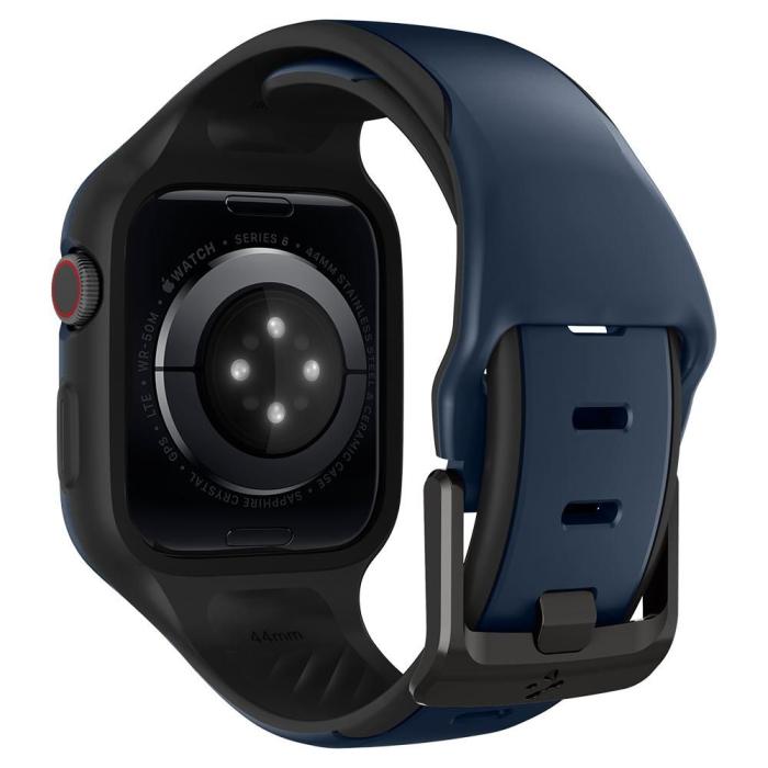 UTGATT1 - Spigen - Liquid Air Pro Apple Watch 4/5/6/Se (44mm) - Blå