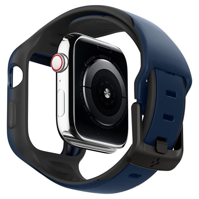 UTGATT1 - Spigen - Liquid Air Pro Apple Watch 4/5/6/Se (44mm) - Blå