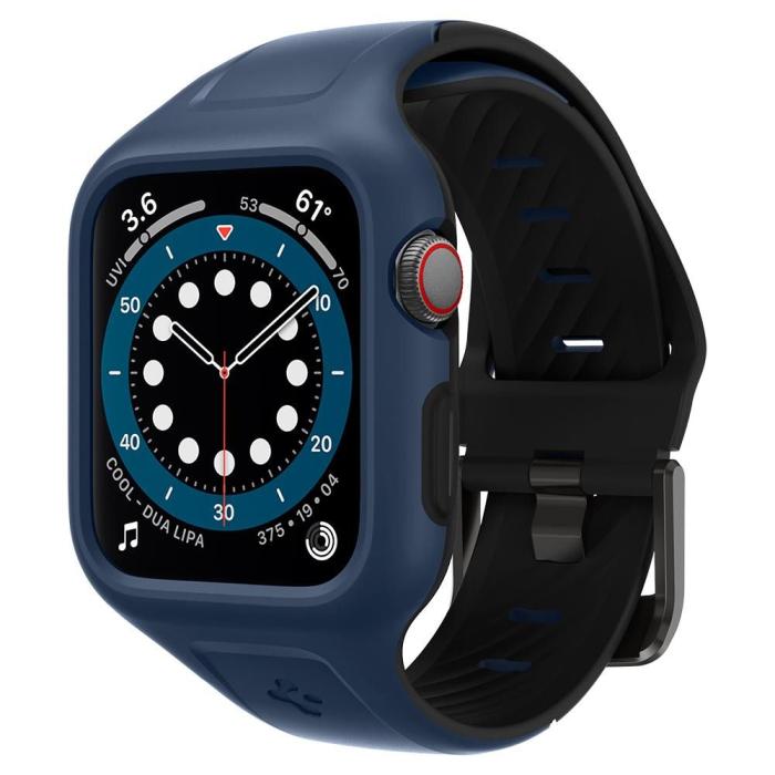 UTGATT1 - Spigen - Liquid Air Pro Apple Watch 4/5/6/Se (44mm) - Blå