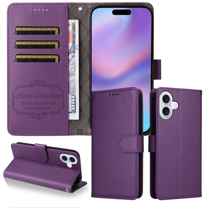 A-One Brand - iPhone 17 Plånboksfodral RFID Blocking med Handledsrem