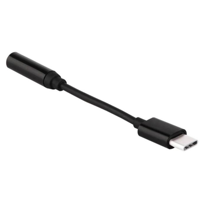 OEM - USB Type-C - 3.5 mm mini jack Female Adapter Svart
