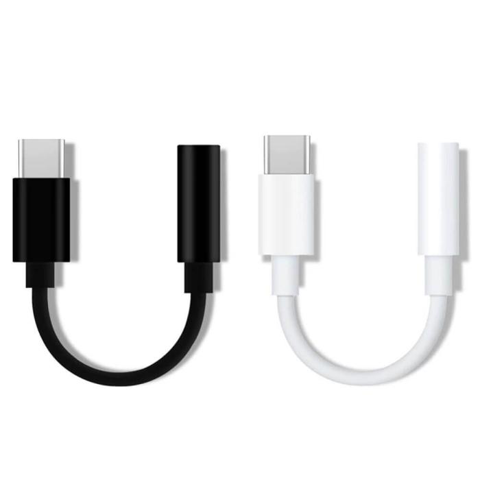 OEM - USB Type-C - 3.5 mm mini jack Female Adapter Svart