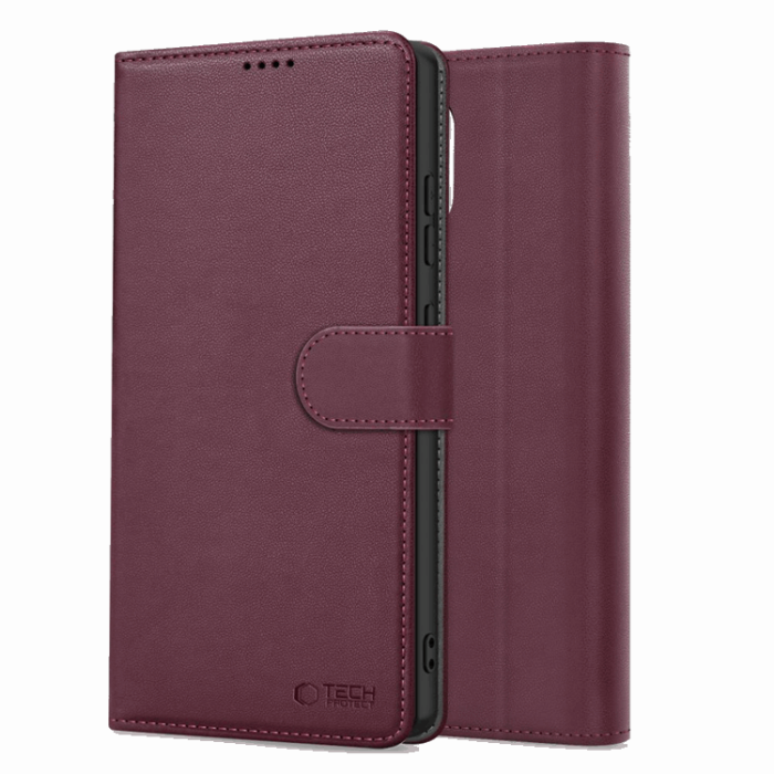 Tech-Protect - Tech-Protect iPhone 16e Plånboksfodral - Mulberry