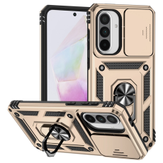 A-One Brand - Galaxy A36/A56 Mobilskal Kickstand PC + TPU - Guld