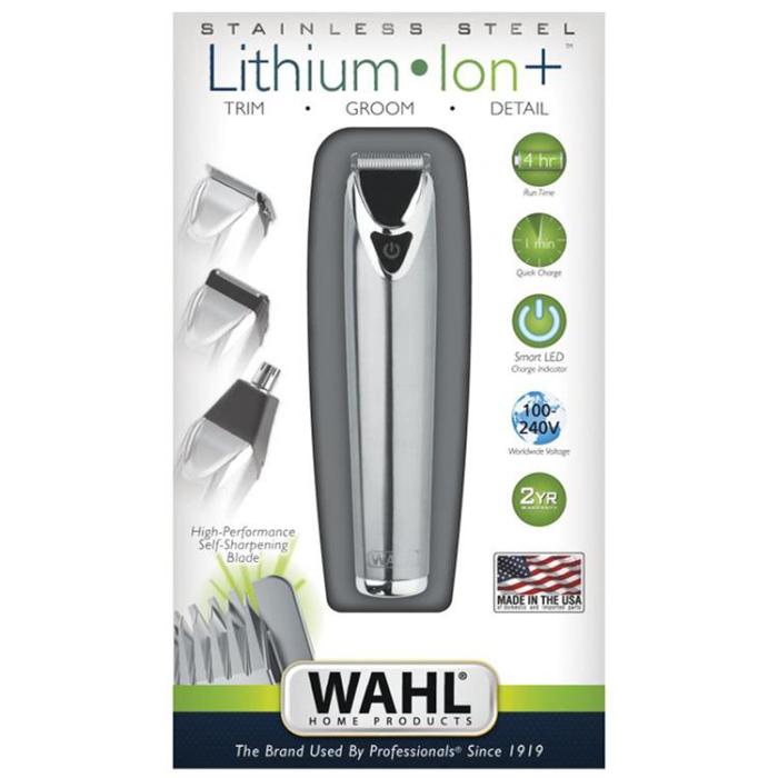 WAHL - WAHL Stainless Steel Li + Trimmer 9818-116