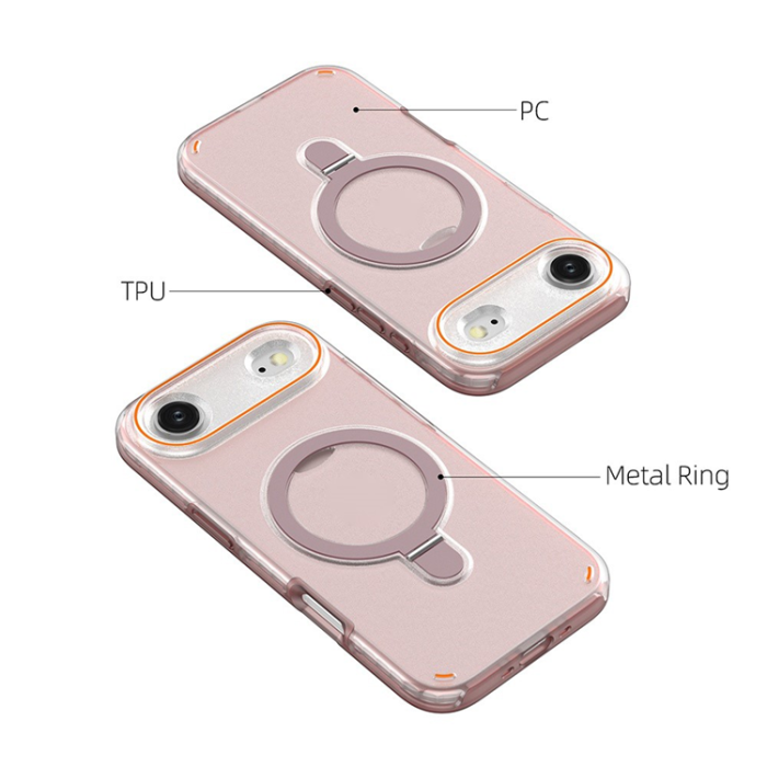 A-One Brand - iPhone Air Mobiskal MagSafe Med Kickstand TPU + PC - Rosa