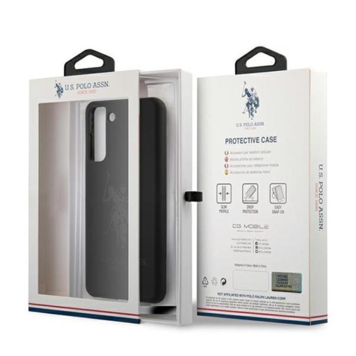 US Polo - US Polo Silicone On Tone Skal Galaxy S21 - Svart