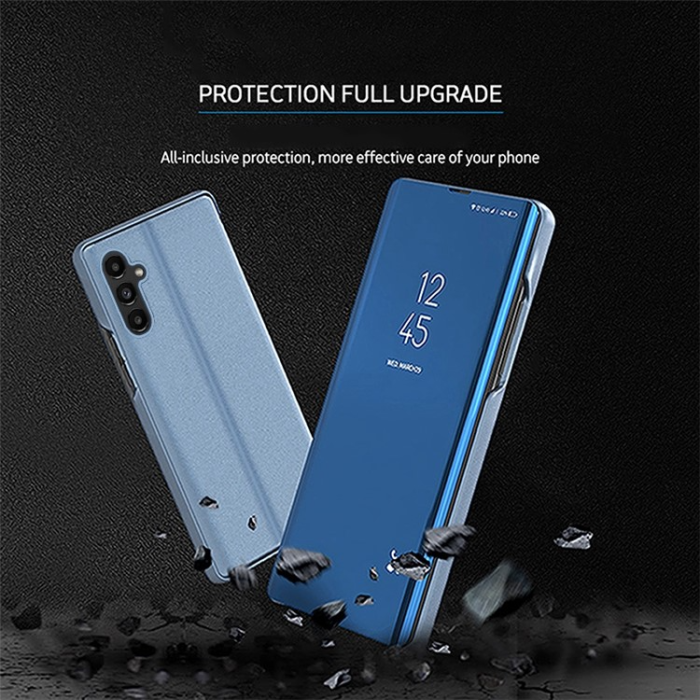 UTGATT1 - Galaxy A14 5G/4G Fodral Clear View Flip - Blå