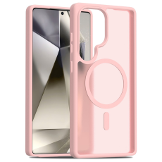 A-One Brand - Galaxy S25 Ultra Mobilskal MagSafe Skin Touch Acrylic - Rosa