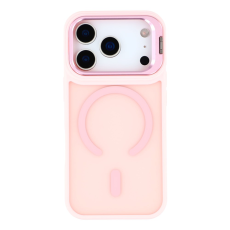 A-One Brand - iPhone 17 Pro Mobilskal MagSafe Lins Kickstand - Rosa