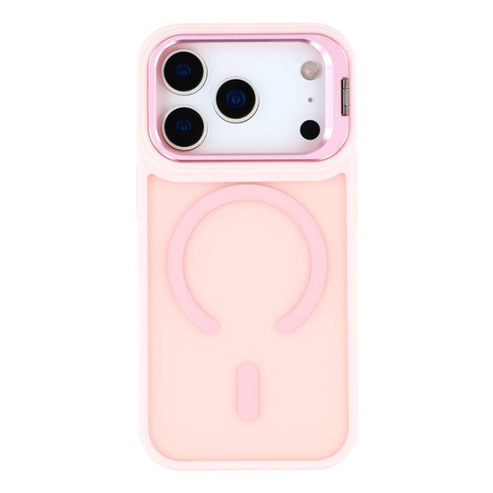 A-One Brand - iPhone 17 Pro Mobilskal MagSafe Lins Kickstand - Rosa