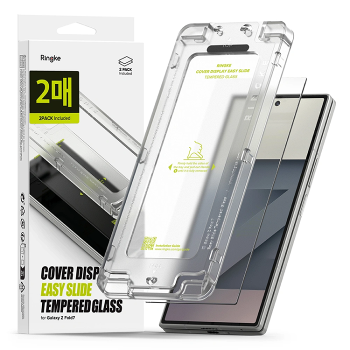 Ringke - [2-Pack] Ringke Galaxy Z Fold 7 Härdat Glas Skärmskydd - Clear