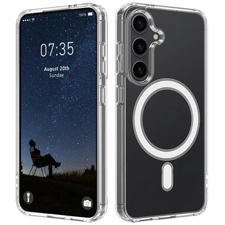 Galaxy S24 Mobilskal MagSafe Anti Shock 1.5 mm - Transparent | 2353 | AlltMobil