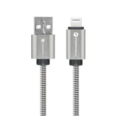 Forcell - Forcell USB-A till Lightning kabel C236 1m - Silver