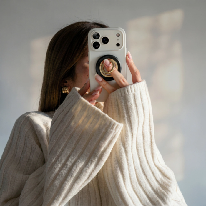 Tech-Protect - Tech-Protect Ringhållare Magsafe MMR700 Lamano Magnetisk - Svart/Guld