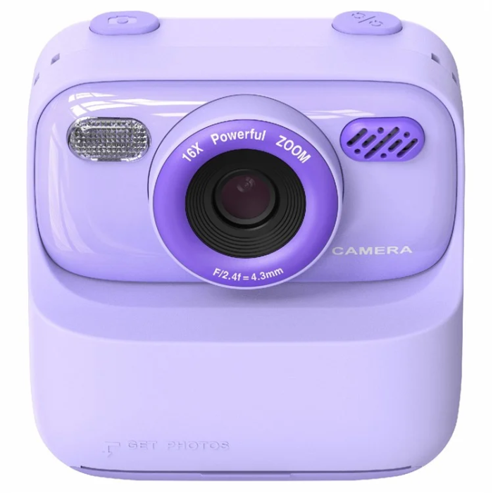 OEM - Barn Digitalkamera HD 1080P Med Skrivare P79 - Lila