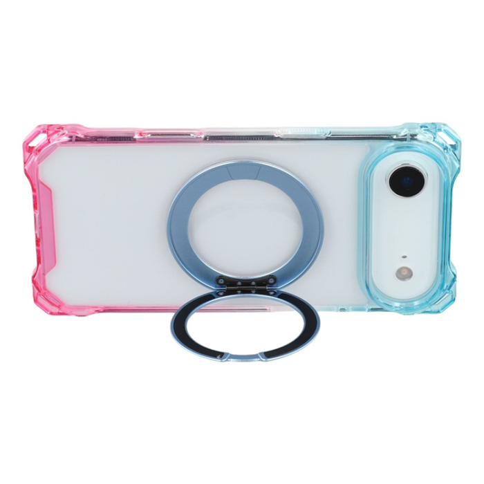 A-One Brand - iPhone Air Mobilskal MagSafe Kickstand - Gradient Blå / Rosa