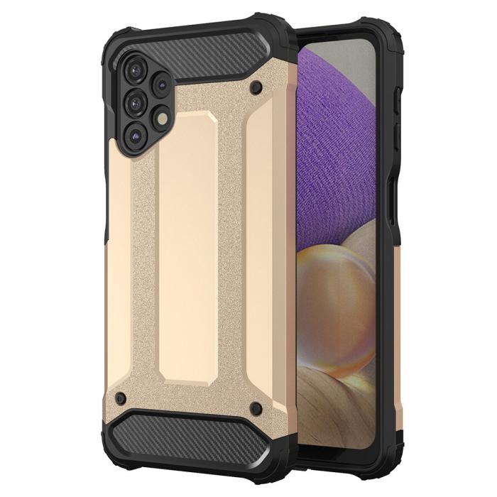 UTGATT1 - Hybrid Armor Tough Rugged Mobilskal Samsung A32 - Guld