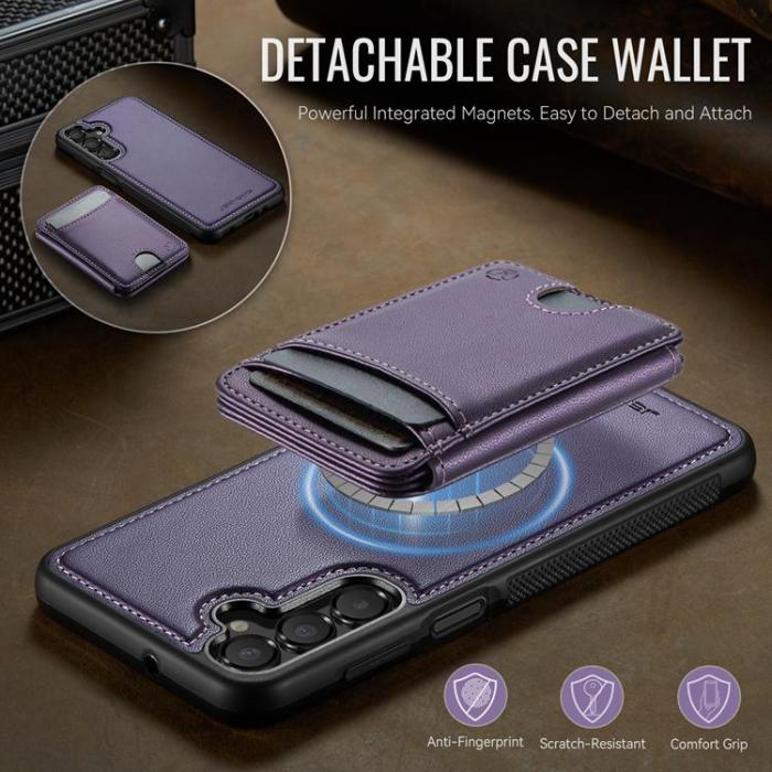 OEM - JEEHOOD Samsung Galaxy A16 4G/5G Mobilskal Konstläder - Lila