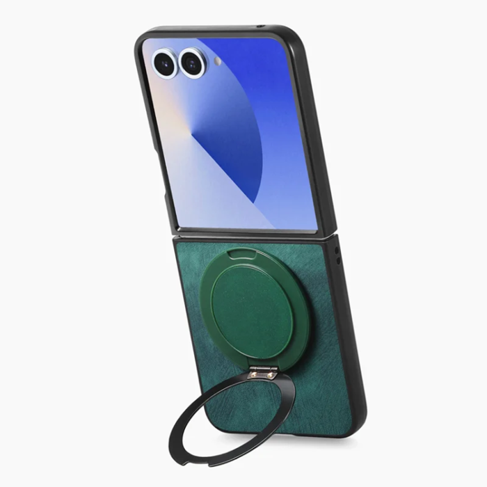A-One Brand - Galaxy Z Flip7 Mobilskal Magsafe Roterande Kickstand - Grön