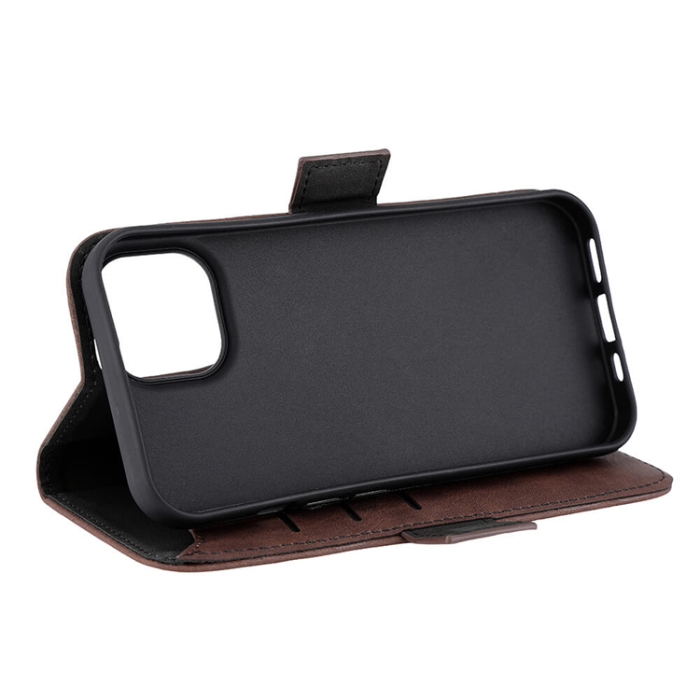 GEAR - Gear iPhone 15 Plånboksfodral Magsafe 3 Kortfack - Brun