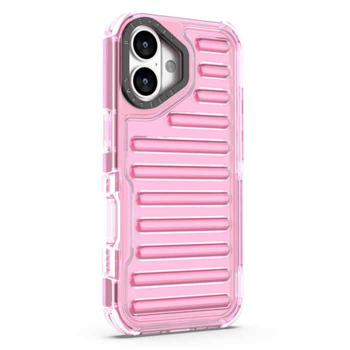 A-One Brand - iPhone 17 Mobilskal Stripe Design Detachable - Ljusrosa