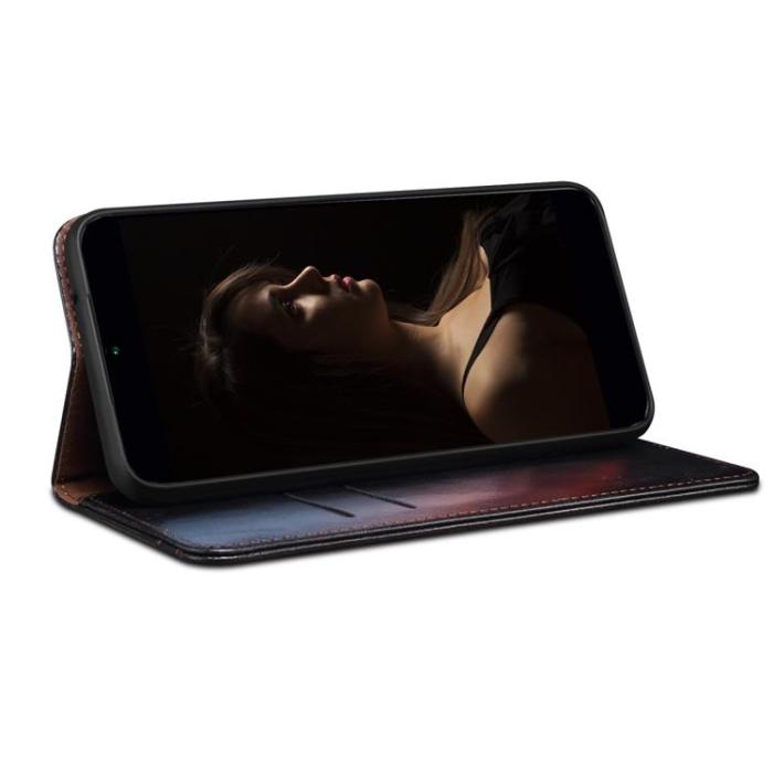 A-One Brand - Nothing Phone 1 Plånboksfodral Crazy Horse Flip - Svart