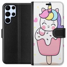 iSecrets - Plånboksfodral till Samsung Galaxy S24 Ultra med Glad enhörning