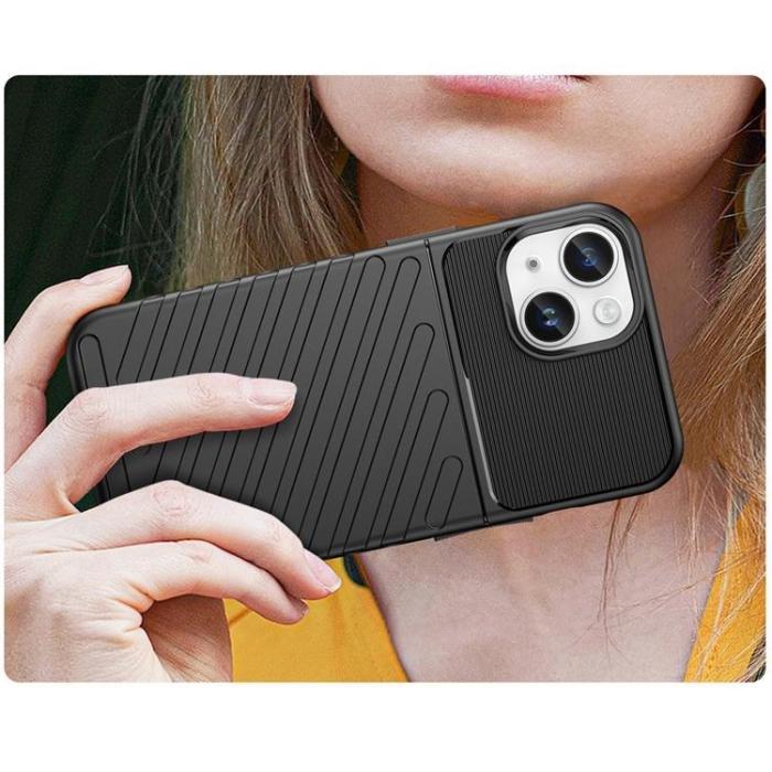OEM - iPhone 15 Mobilskal Thunder Armored - Svart