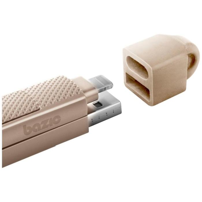 ENERGEA - Bazic USB-C/USB-A till USB-C/Lightning 60W Kabel 15cm 3A Alucable GoCharge