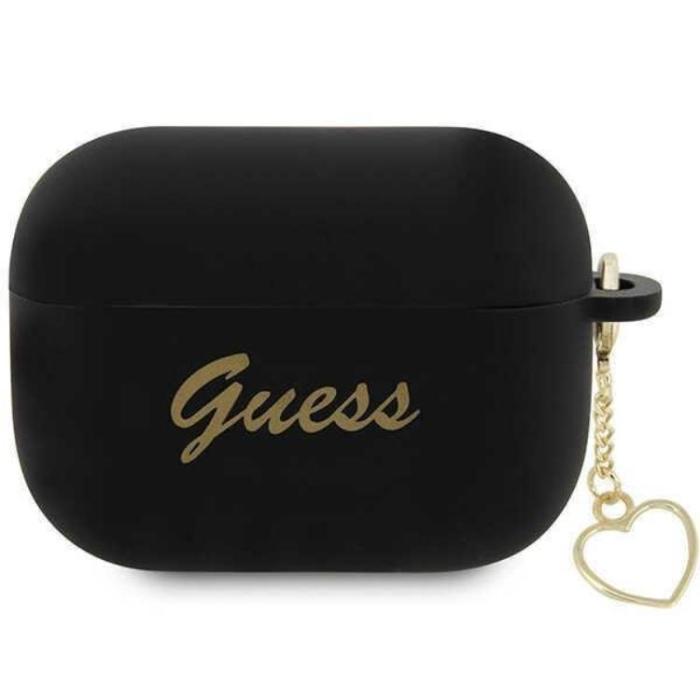 Guess - Guess Airpods Pro 2 Skal Charm Heart Collection - Svart