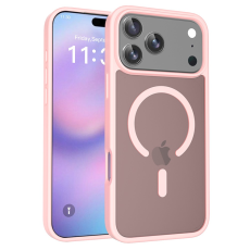 A-One Brand - iPhone 17 Pro Max Mobilskal MagSafe Acrylic Skin Touch - Rosa